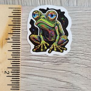 10 for $10 Funky Frog Stickers Decals Psychedelic Frogs Animal Sticker